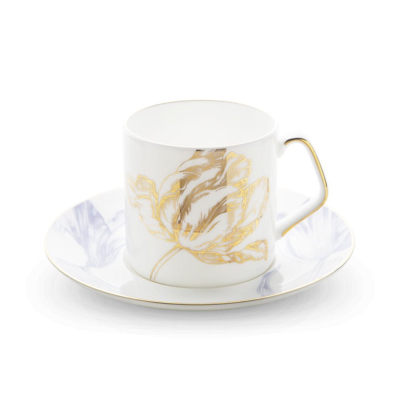 Teacup And Saucer Set – Gold Cup